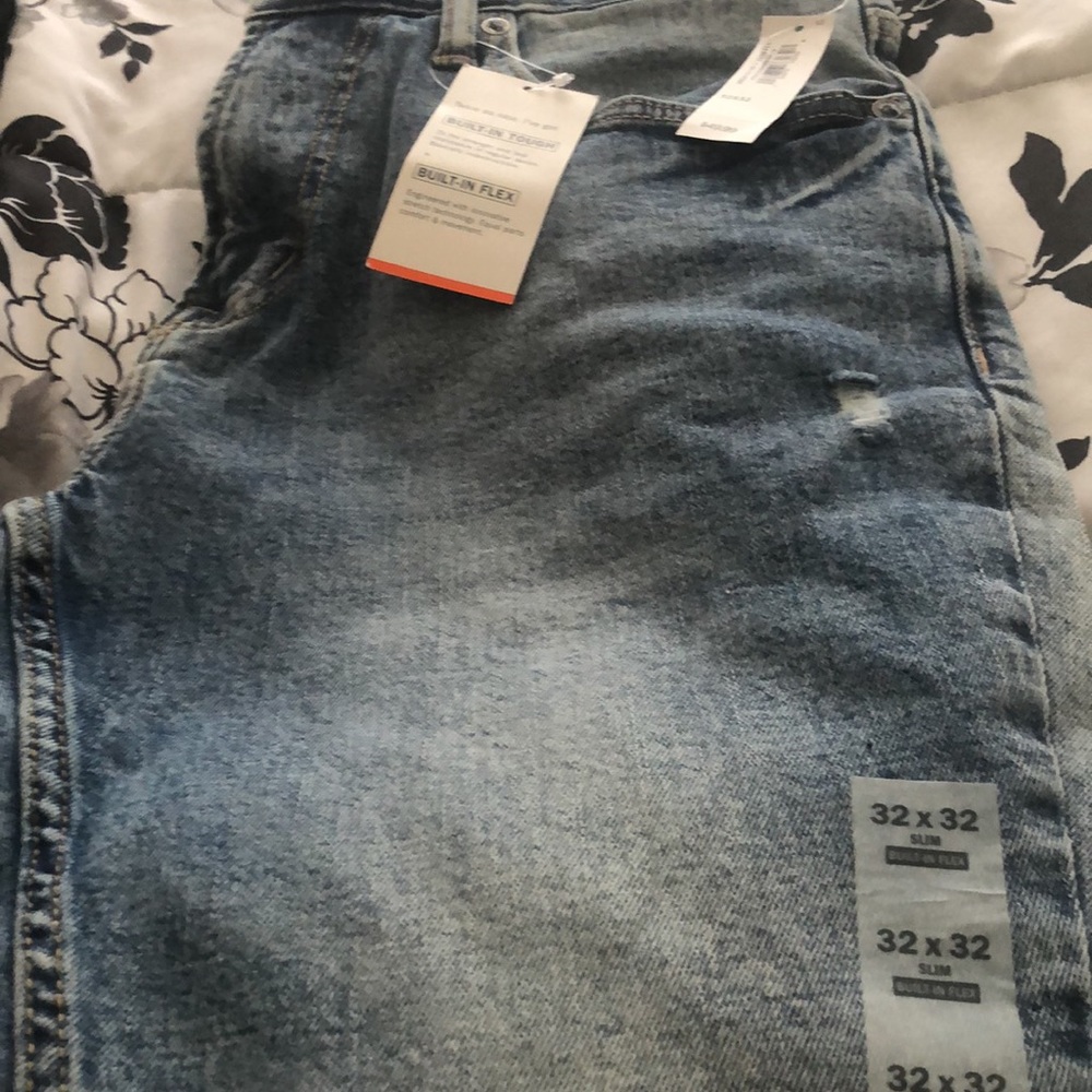 Old navy distressed skinny jeans 32x32 - Picture 3 of 14